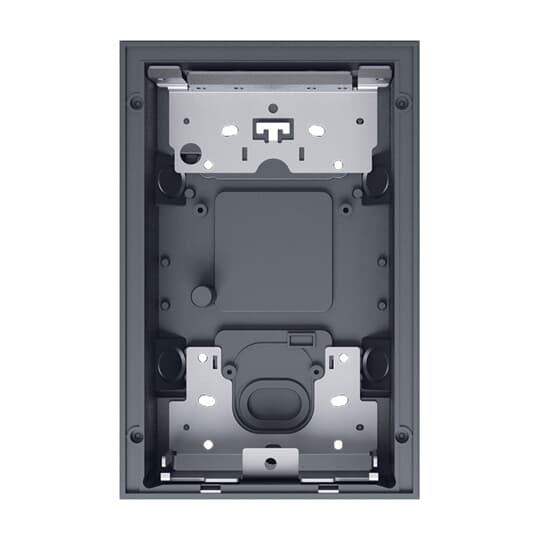 Flush-mounted box, 1/2, black
