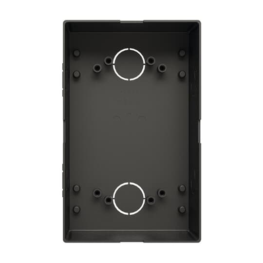 Pre-installation box, 1/2, black