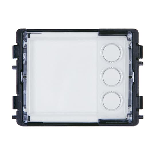 Round pushbutton module, 3, white