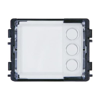 Round pushbutton module, 3, white
