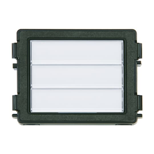 Bar Pushbutton module, 3/6, white