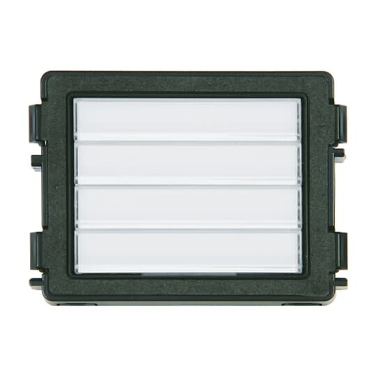 Bar Pushbutton module, 4/8, white