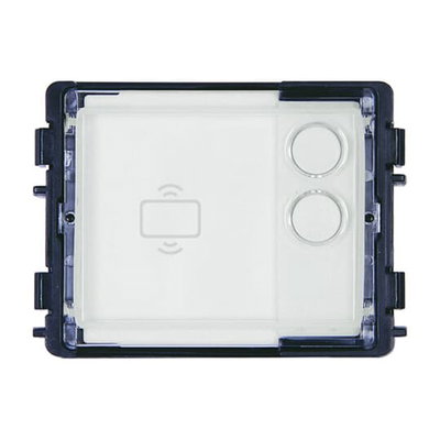 Round pushbutton module, 2, white, RFID