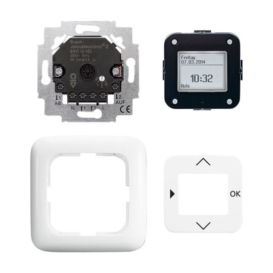Busch-Jalousiecontrol® II Blind timer set alpine white - Reflex SI