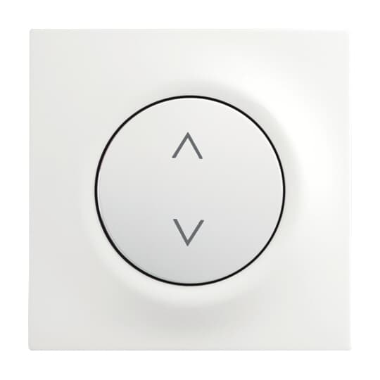 Control Element Symbol "arrows" for Venetian blind Single push button studio white matt - impuls