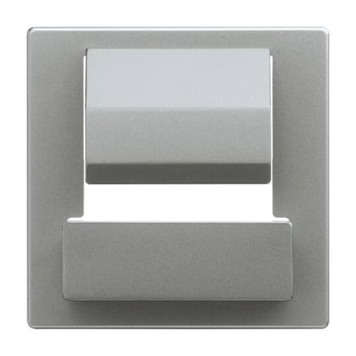 Cover plate PowerDock 1 gang grey metallic - Platform 63
