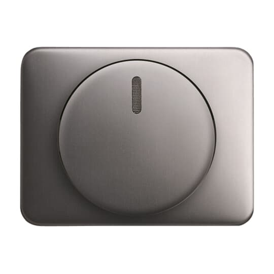 Cover plate for Dimmer Turn button with Neon lamp platinum - alpha