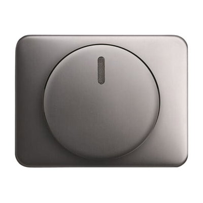 Cover plate for Dimmer Turn button with Neon lamp platinum - alpha