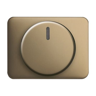 Cover plate for Dimmer Turn button with Neon lamp bronze - alpha