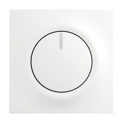 Cover plate for Dimmer Turn button studio white matt - impuls