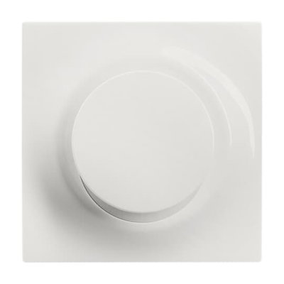 Control Element for Switch/dimmer Single push button with Neon lamp alpine white - impuls