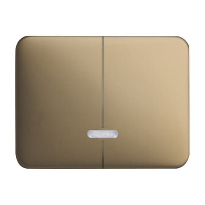 Control Element for Dimmer Two-part button with Neon lamp bronze - alpha