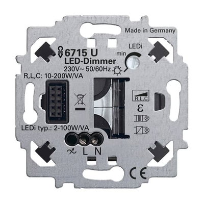 Dimmer insert Touch control button 230 V 2...100 V·A