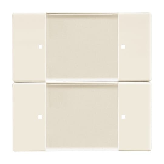 Control Element for Switch/dimmer Zigbee 2gang Radio Control ivory white - 63x63