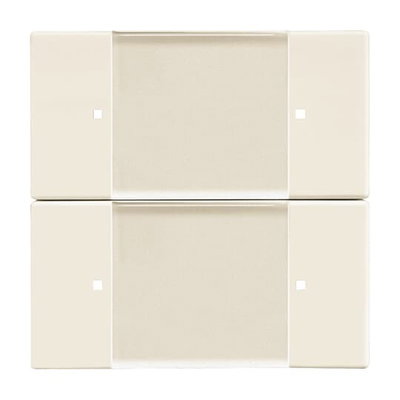 Control Element 2-gang for Switch/dimmer Wireless ivory white - Platform 63