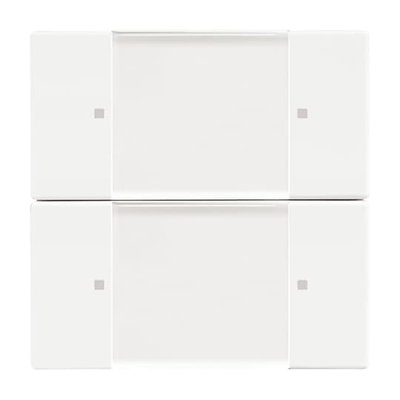 Control Element 2-gang for Switch/dimmer Wireless studio white - Platform 63