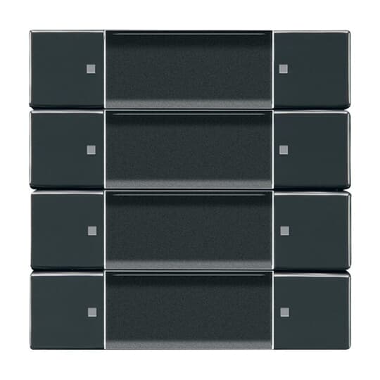 Control Element 4-gang for Switch/dimmer Wireless anthracite - Platform 63