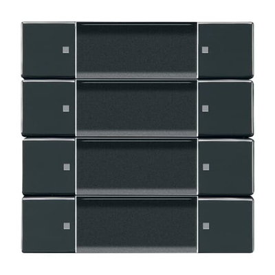 Control Element 4-gang for Switch/dimmer Wireless anthracite - Platform 63