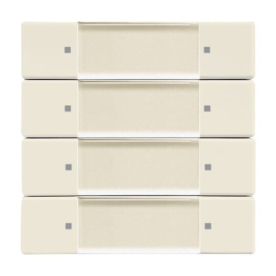 Control Element 4-gang for Switch/dimmer Wireless ivory white - Platform 63