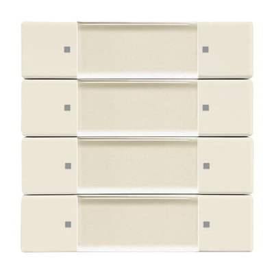 Control Element 4-gang for Switch/dimmer Wireless ivory white - Platform 63