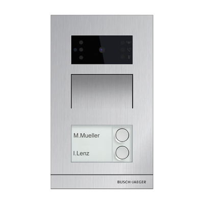 IP Mini Video Outdoor Station FM, 2 button(s), aluminium