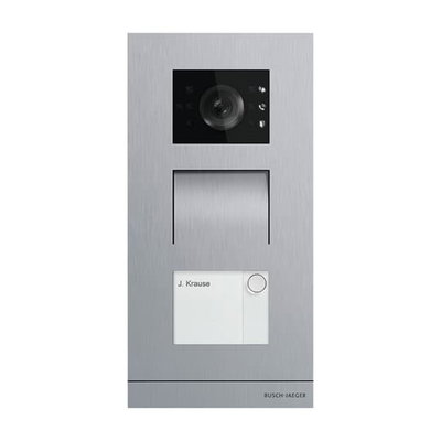 IP Video Outdoor Station, 1 button(s), stainless steel