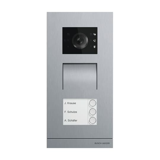 IP Video Outdoor Station, 3 button(s), stainless steel