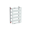 SMISSLINE TP base unit horizontal module, 750 mm x 500 mm x 215 mm , 5 rows , 1 GU , Field width: 2