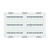 SMISSLINE TP base unit horizontal module, 450 mm x 750 mm x 215 mm , 3 rows , 00 GU , Field width: 3