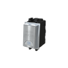 Switch 1-way Double Pole 1 gang(s), 2-pole switch with LED not exchangeable Stainless steel - Millenium