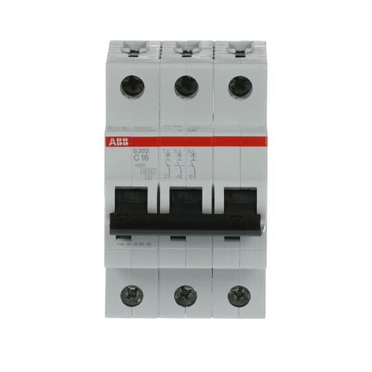 Miniature Circuit Breaker - S200 - 3P - 16 A - C - (AC) 6 kA – Image 2 of 4