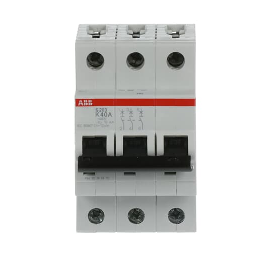 Miniature Circuit Breaker - S200 - 3P - 40 A - K - (AC) 6 kA
