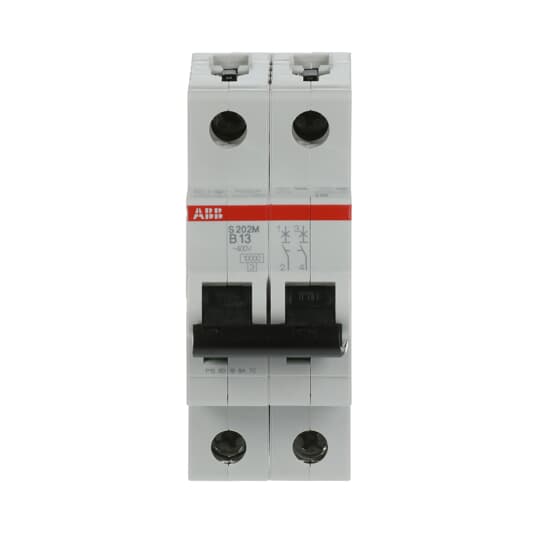 Miniature Circuit Breaker - S200M - 2P - 13 A - B - (AC) 10 kA – Image 2 of 4