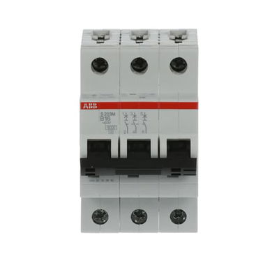 Miniature Circuit Breaker - S200M - 3P - 16 A - B