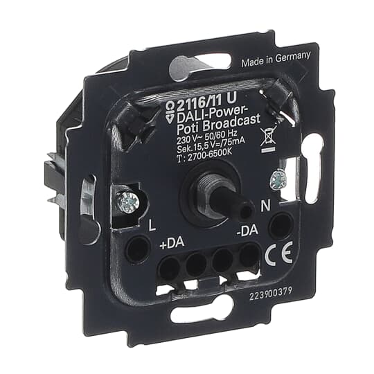 Busch-Rotary dimmer Insert Turn/push button with LED Orientation light 230 V DALI