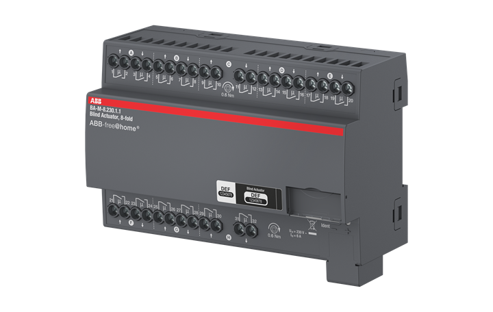 BA-M-8.230.1.1 Blind Actuator, 8-fold 230 V, MDRC – Görsel 2 / 4