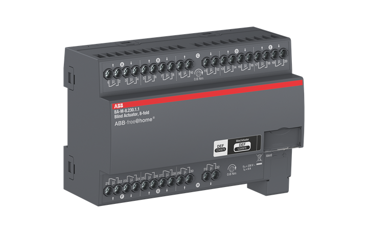 BA-M-8.230.1.1 Blind Actuator, 8-fold 230 V, MDRC – Görsel 3 / 4