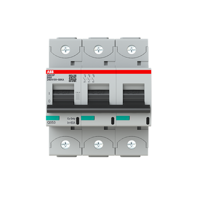 S803P-B80 High Performance Circuit Breaker. B characteristic. 50kA, 80A, 3P