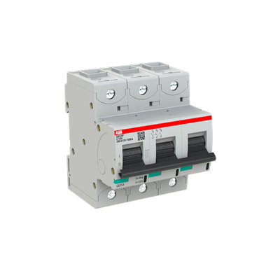 S803P-C100 High Performance Circuit Breaker. C Characteristic. 50kA, 100A, 3P