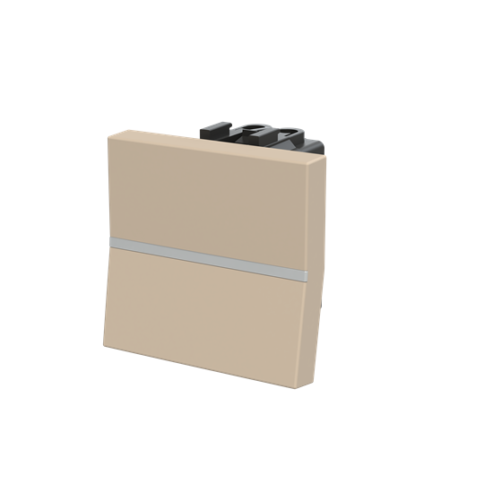 Switch 1-way Rocker/button, Off switch 1-pole Champagne - Zenit BS – Image 3 of 3