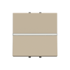 Switch 1-way Rocker/button, Off switch 1-pole Champagne - Zenit BS