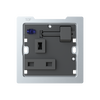 Socket outlet BS Anthracite Polished - Zenit BS