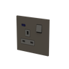 Socket outlet BS Anthracite - Zenit BS