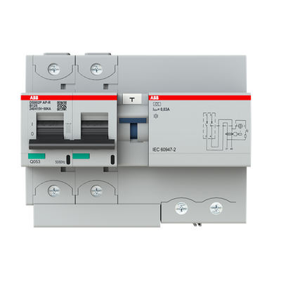 Residual Current Circuit Breaker with Overcurrent Protection DS800P - 2P - 30 mA - 125 A - B - Type A APR