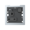 Socket outlet BS Anthracite Polished - Zenit BS