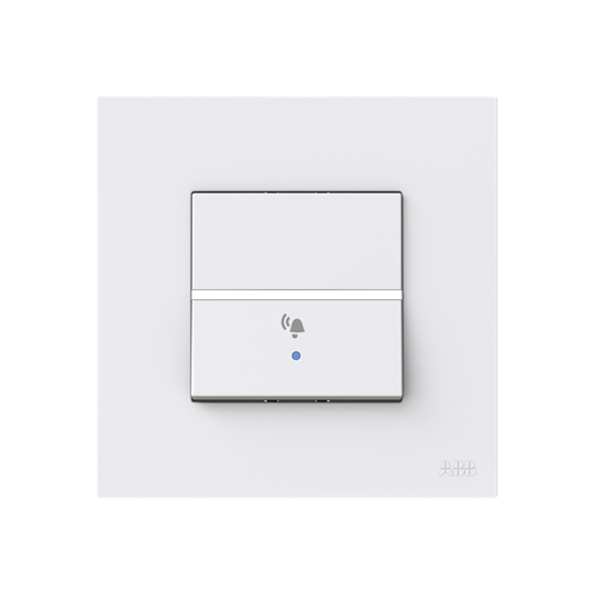 Push-button bell symbol White - Zenit BS