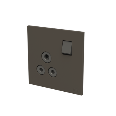 Socket outlet Round 5A Anthracite - Zenit BS