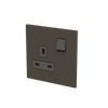 Socket outlet BS Anthracite - Zenit BS