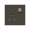 Socket outlet Round 5A Anthracite - Zenit BS