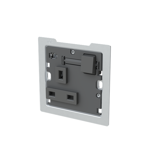 Socket outlet BS Anthracite Polished - Zenit BS – Image 3 of 3